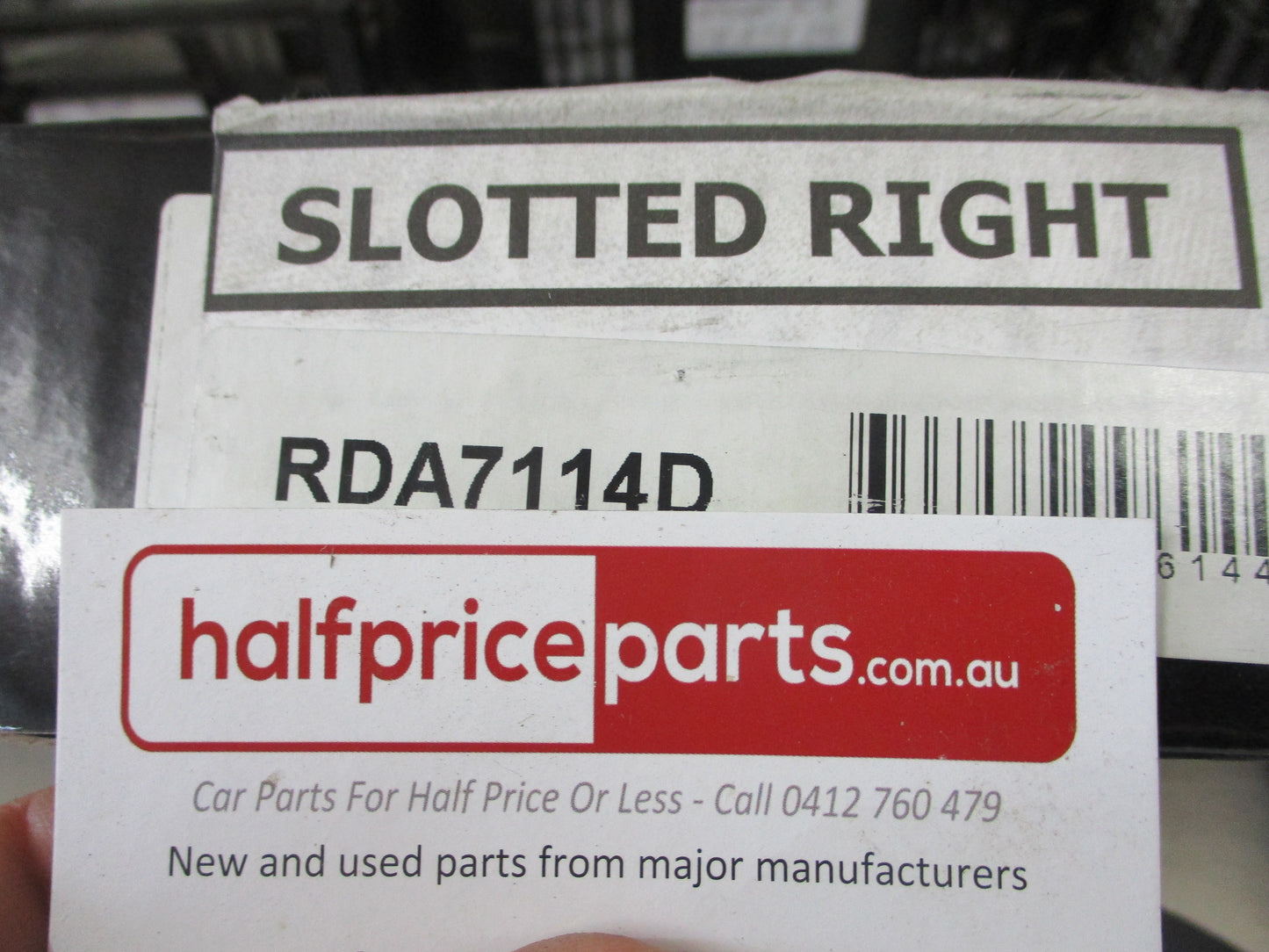 RDA Front Disc Brake Rotors (Pair) Slotted-Dimpled Suits Peugeot 607 New Part