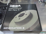 RDA Rear Disc Rotors (Pair) Slotted-Dimpled Suits BMW 1-Series New Part