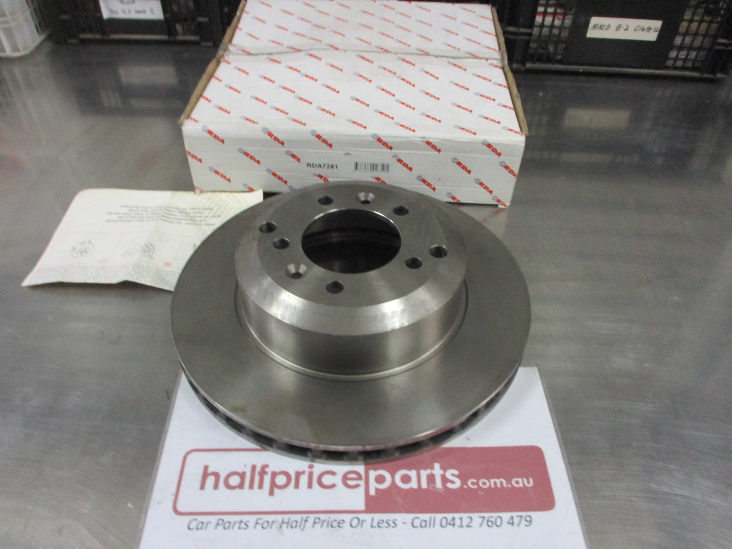 RDA Rear Disc Rotors (Single) Standard Vented Suits De Tomaso Pantera New Part