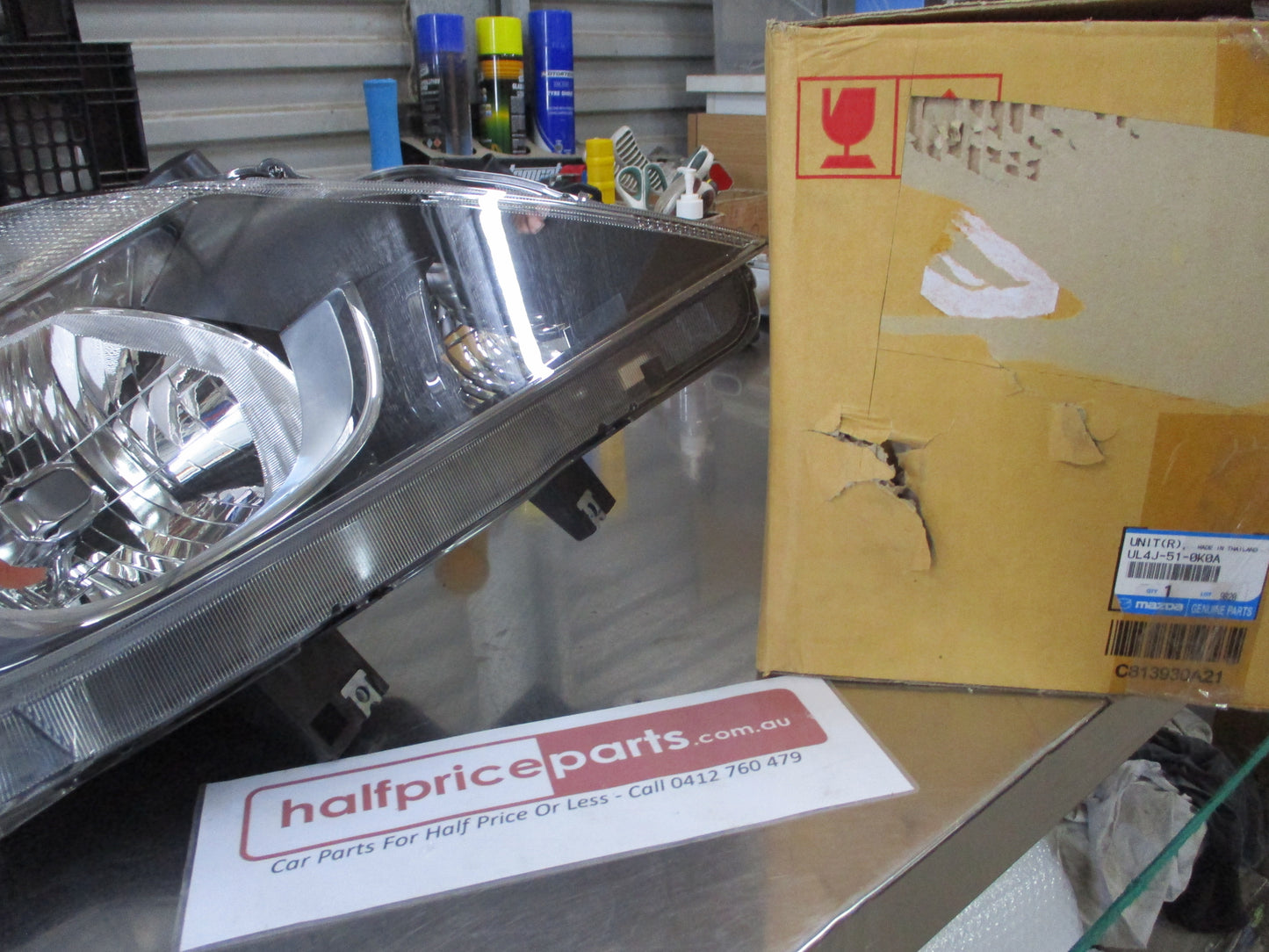 Mazda BT-50 UR Genuine Right Hand Head Light Lamp New Part