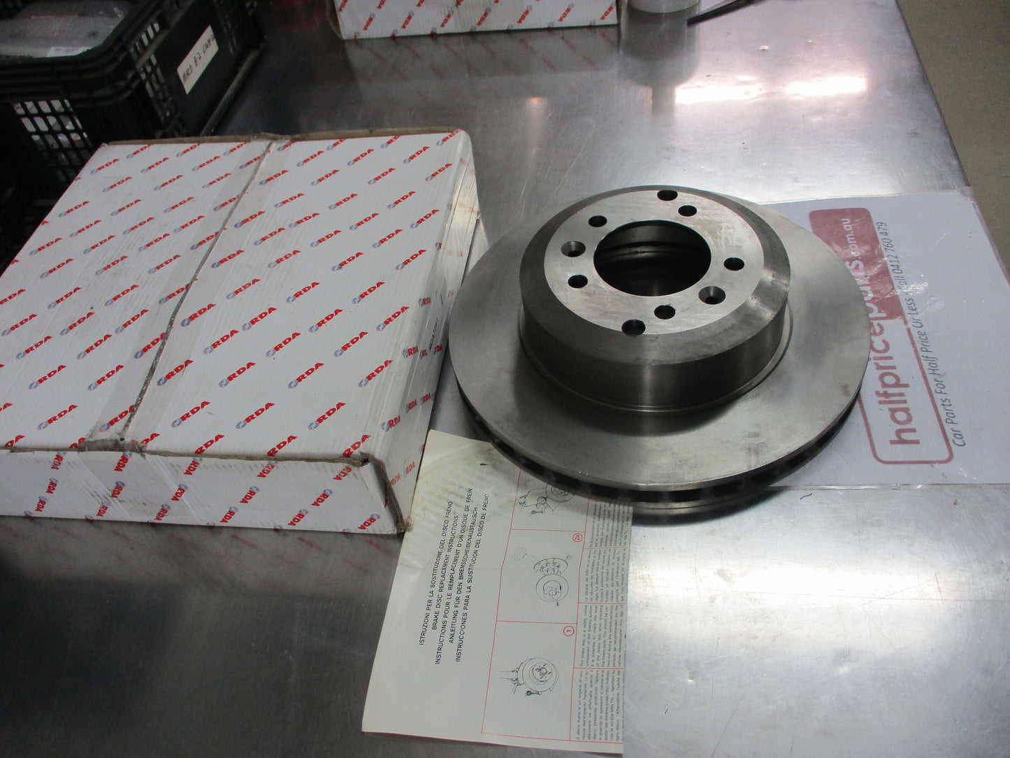 RDA Rear Disc Rotors (Single) Standard Vented Suits De Tomaso Pantera New Part