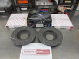 RDA Rear Disc Brake Rotors (Pair) Slotted-Dimpled Suits Proton Persona/Gen2/Satria Neo New Part