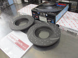 RDA Rear Disc Brake Rotors (Pair) Slotted-Dimpled Suits Proton Persona/Gen2/Satria Neo New Part