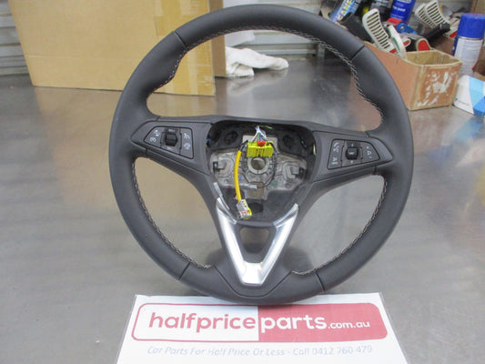 Holden Astra BK Genuine Leather Steering Wheel With Controls New Part