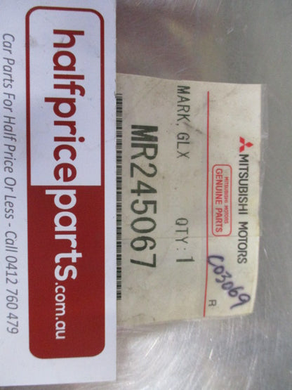 Mitsubishi Lancer/Nimbus/Mirage/Colt Genuine Chrome GLX Badge New Part