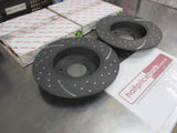 RDA Rear Disc Brake Rotors (Pair) Slotted-Dimpled Suits Nissan Maxima New Part