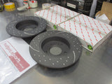 RDA Rear Disc Brake Rotors (Pair) Slotted-Dimpled Suits Nissan Maxima New Part