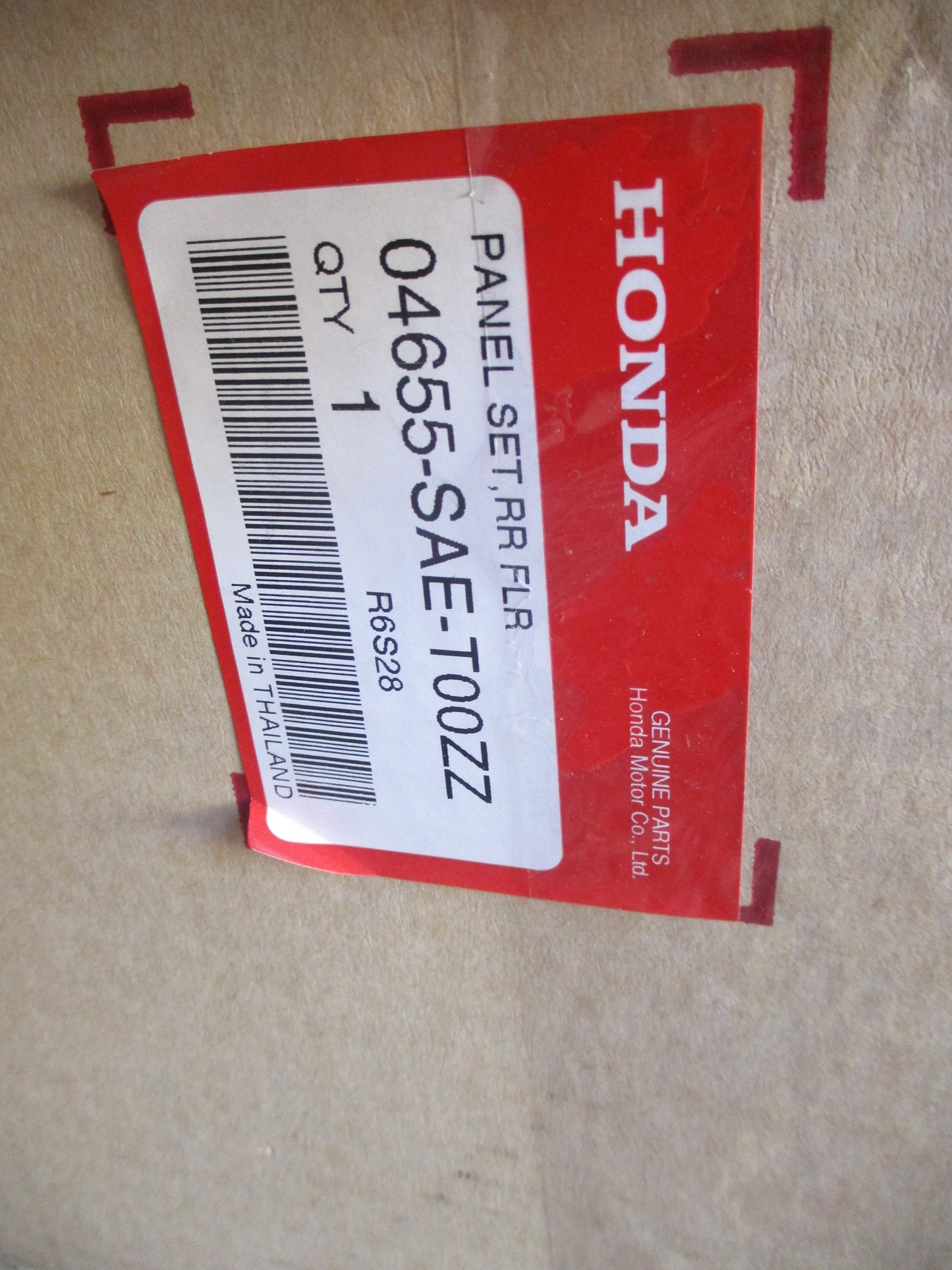 Honda Jazz Genuine Rear Floor Spare Tyre Panel New Part