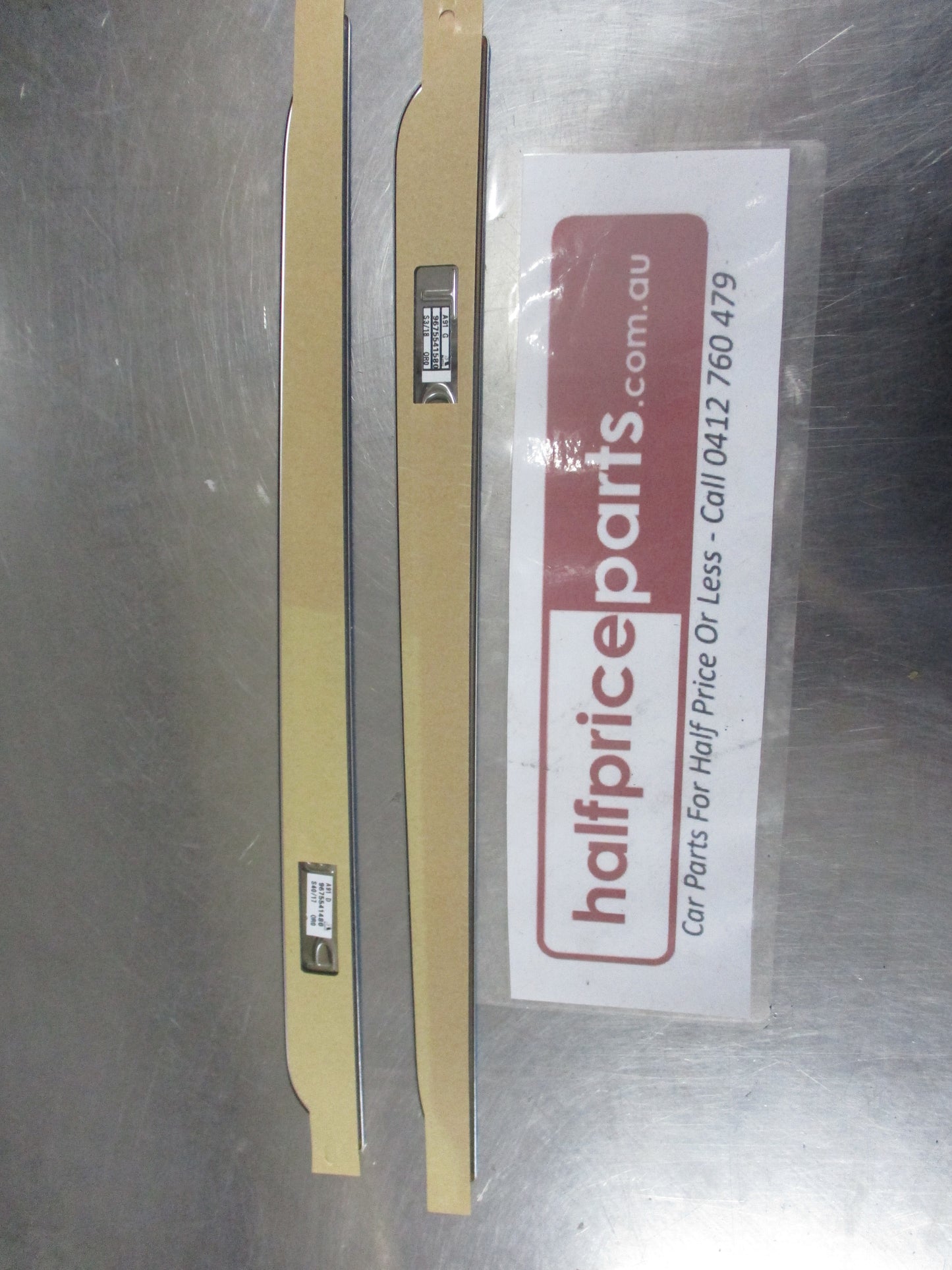 Peugeot 208/2008/308 Genuine Front Stainless Steel Scuff Plates (Pair) New Part