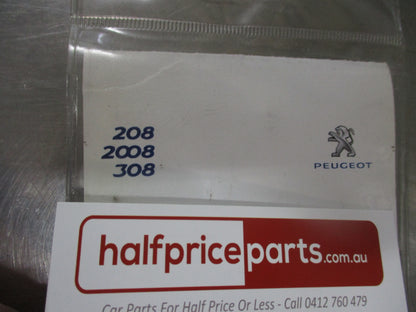 Peugeot 208/2008/308 Genuine Front Stainless Steel Scuff Plates (Pair) New Part