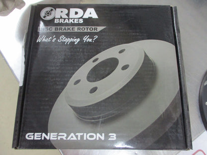 RDA Front Disc Brake Rotors (Pair) Slotted-Dimpled Suits Daihatsu Charade New Part