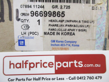 Holden Captiva 7 CG Genuine Left Hand Front Head Light Assembly New Part