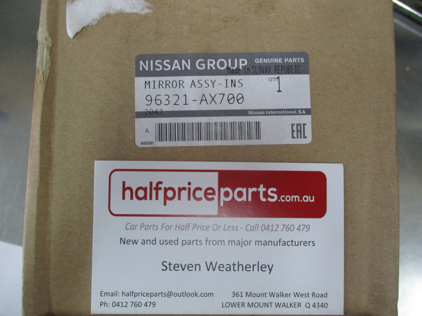 Nissan Micra/Qashqai Genuine Inside Rear View Mirror Assembly New Part