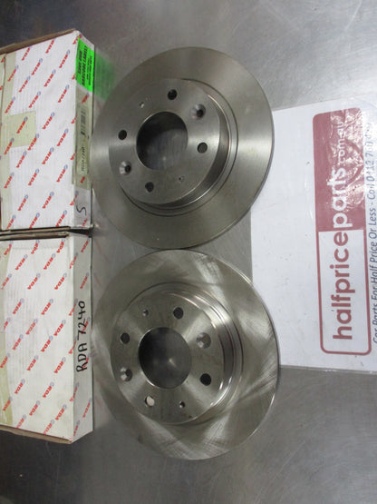 RDA Rear Disc Rotors (Pair) Standard Suits Kia Credos/Carens New Part