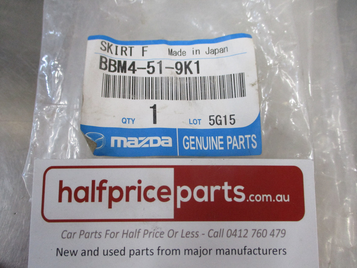 Mazda 3 Sedan/Hatch Genuine Front Air Dam Deflector Valance New Part