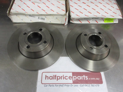 RDA Front Disc Rotors (Pair) Standard Suits Audi 80 Quattro New Part