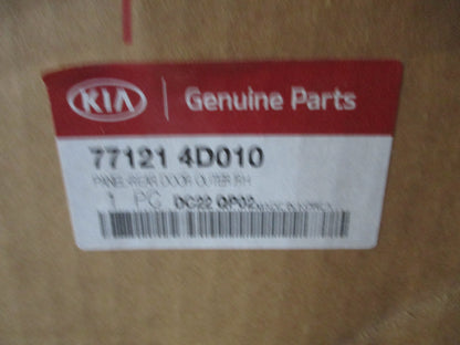 Kia Carnaval Genuine Right Hand Rear Door Outer Skin (Unpainted) New Part