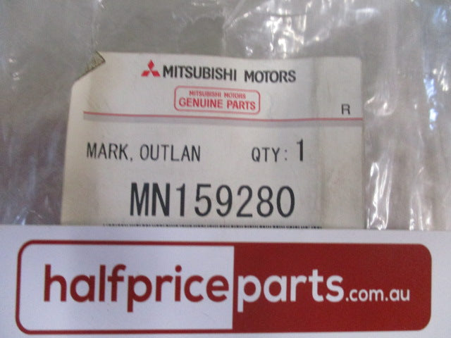Mitsubishi Outlander Genuine Rear Bumper 'Outlander 4WD' Decal New Part