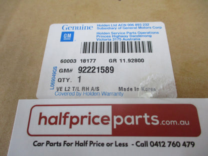 Holden Commodore VE Berlina Sedan Genuine Right Hand Tail Light Assembly New Part