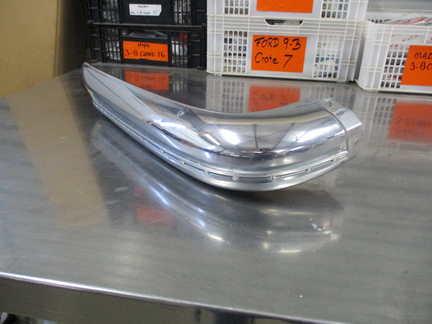 Mercedes Benz W116 Genuine Passenger Rear Bumper Chrome New