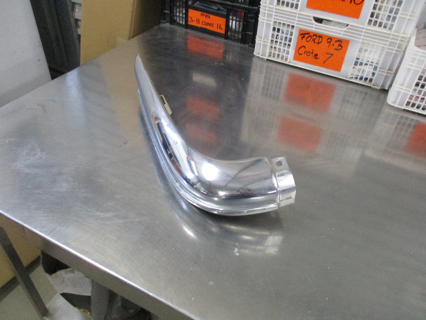 Mercedes Benz W116 Genuine Passenger Rear Bumper Chrome New