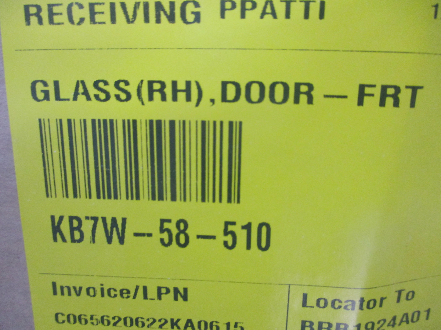 Mazda CX-5 Genuine Right Hand Front Door Glass (Drivers) New Part