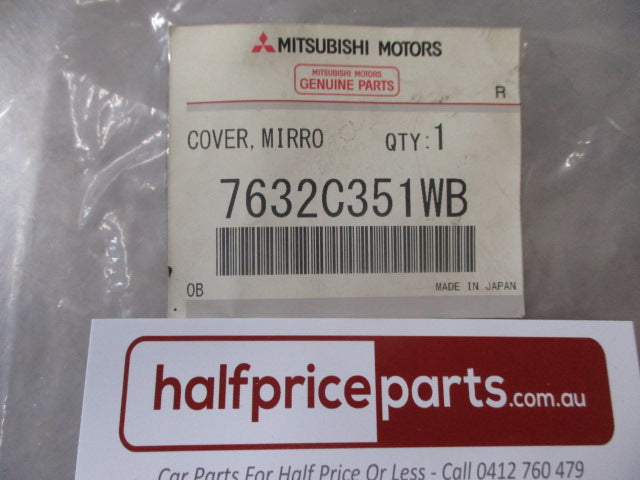 Mitsubishi Lancer Genuine Left Hand Front Mirror Scalp (Factory White) New Part