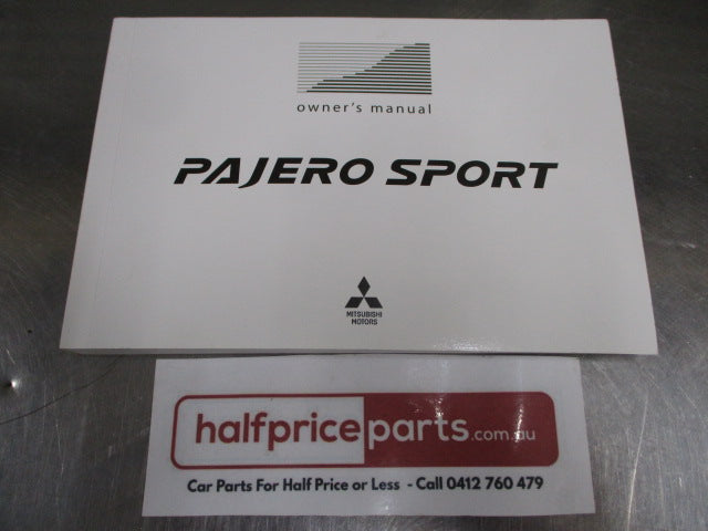 Mitsubishi Pajero Sport Genuine Owners Manual New Part