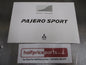 Mitsubishi Pajero Sport Genuine Owners Manual New Part