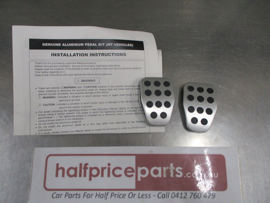 Mazda 2 Genuine Stainless Alloy Pedal Set Manual New Part