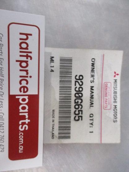 Mitsubishi Pajero Sport Genuine Owners Manual New Part