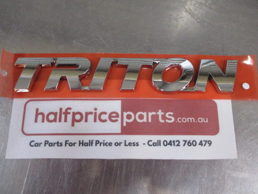 Mitsubishi ML/MN Triton Genuine Tail Gate Chrome Emblem New Part