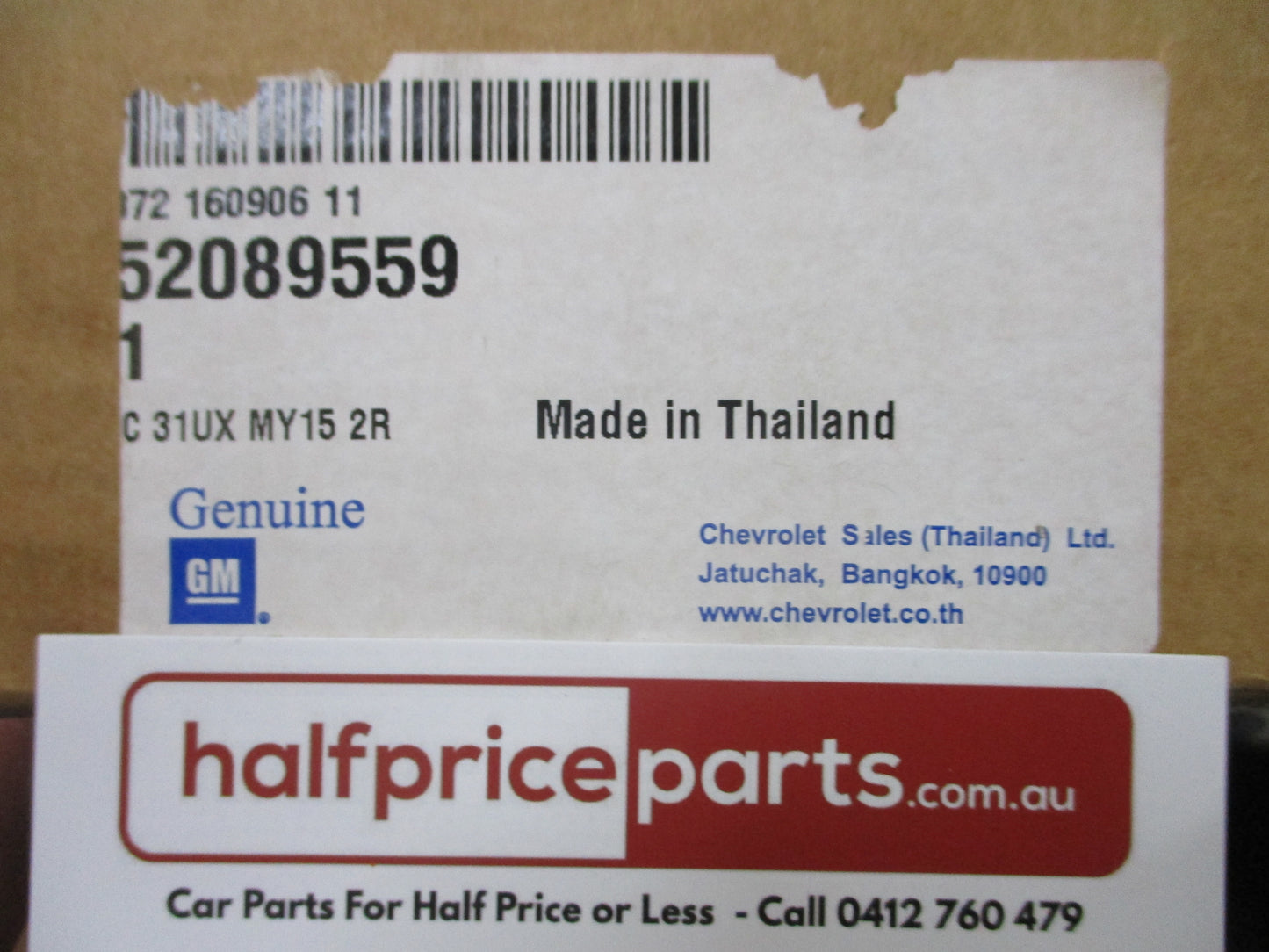 Holden Colorado7/Trailblazer Genuine Left Hand 2nd Row Rear Seat Leather Trim Cover New Part