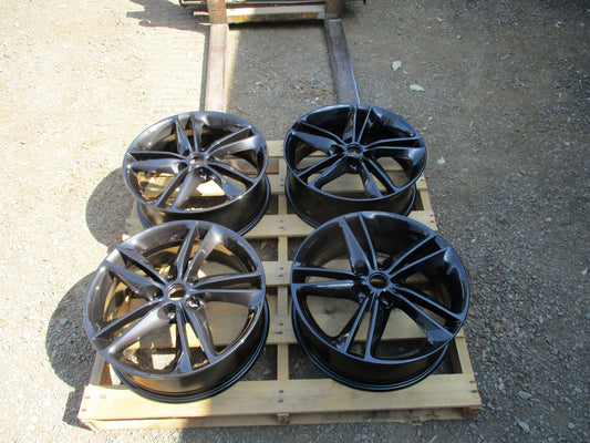 Nissan Qashqai J11 Genuine Set Of 4 19" Metallic Black Wheels With C/Caps New Part