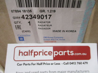 Holden Barina Spark 1.4Ltr Genuine Radiator Assembly New Part