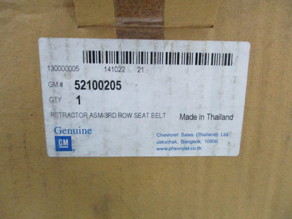 Holden Trailblazer Genuine 3 Row Left Rear Seat Belt Assy New