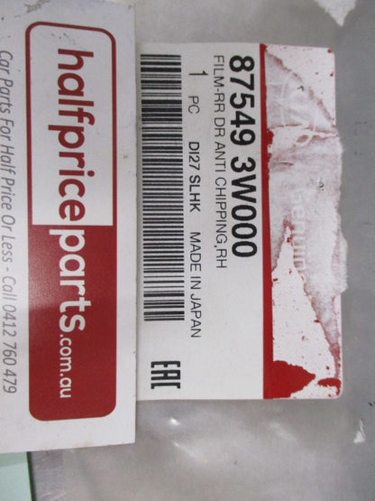 Kia Sportage Genuine Right Hand Rear Rear Door Anti Cip Film New Part