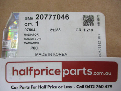 Holden CG/CG7 Captiva 2.0Ltr Turbo Diesel Genuine Radiator Assembly New Part