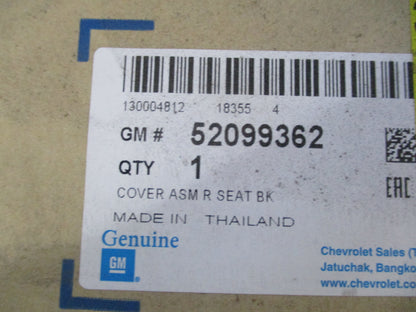 Holden Colorado RG Rear Seat Cover Assy New