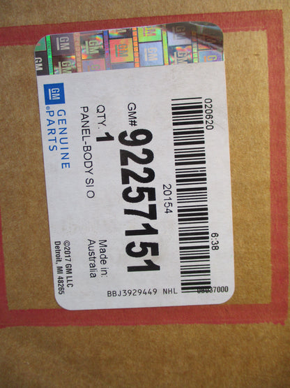 Holden VF Commodore Wagon Genuine Drivers Side Outer Panel Assembly New Part