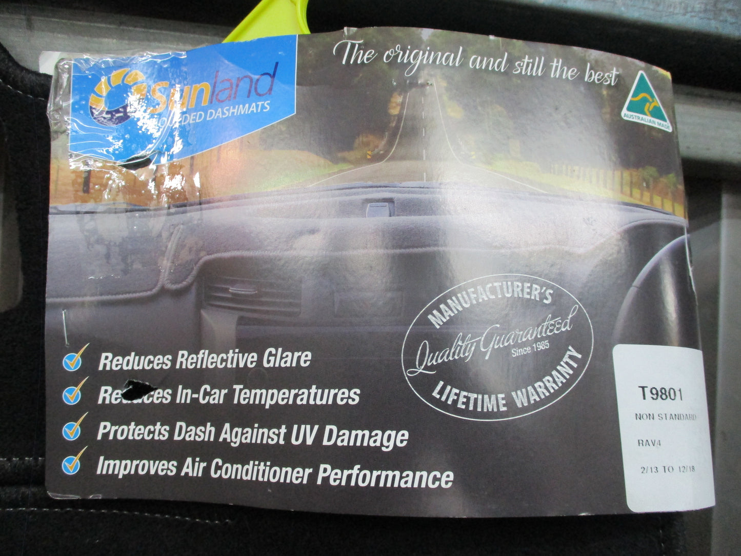 Sunland Dashmat Black Fits Toyota Rav4 New Part