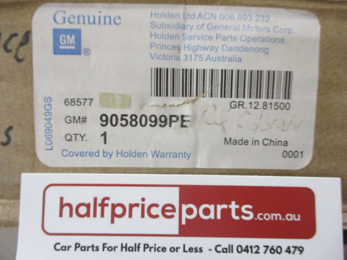Holden RG Space Cab Suits Standard Sports Bar Colorado Genuine Soft Tonneau Kit New Part