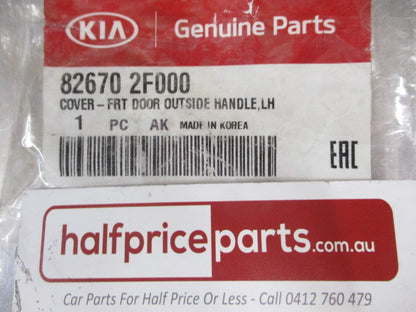 Kia Cerato Genuine Drivers Left Hand Front Door Handle Cover (Unpainted) New Part