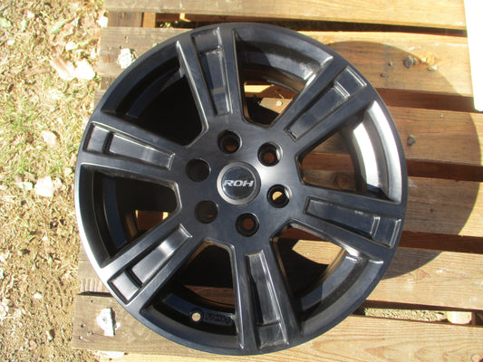 ROH Predator 16x7 Mat Black Alloy Wheel With Center Caps And Wheel Nuts New Part