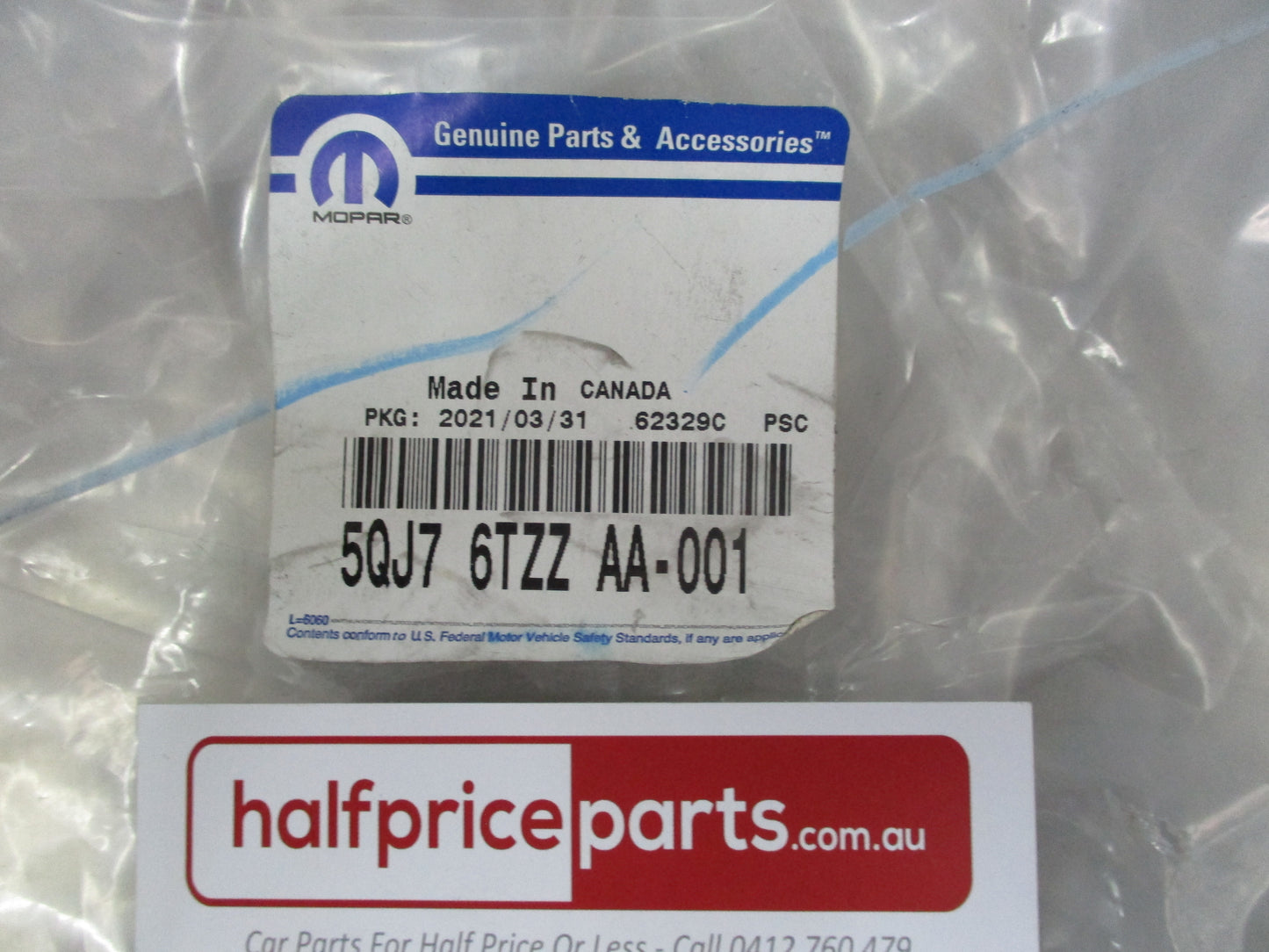 Jeep Grand Cherokee Genuine Front Right (Driver's) Wheel Flare Moulding New Part