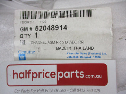 Holden RG Colorado Genuine Channel ASM Rear S/D Window Rear New Part