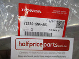 Honda Civic Genuine Front Left Hand Door Weatherstrip New Part