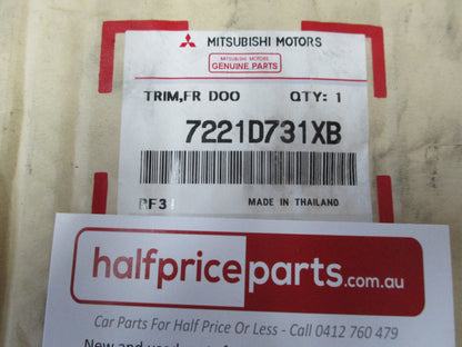 Mitsubishi Triton MQ Genuine Front Left Hand (passenger) Door Trim New Part