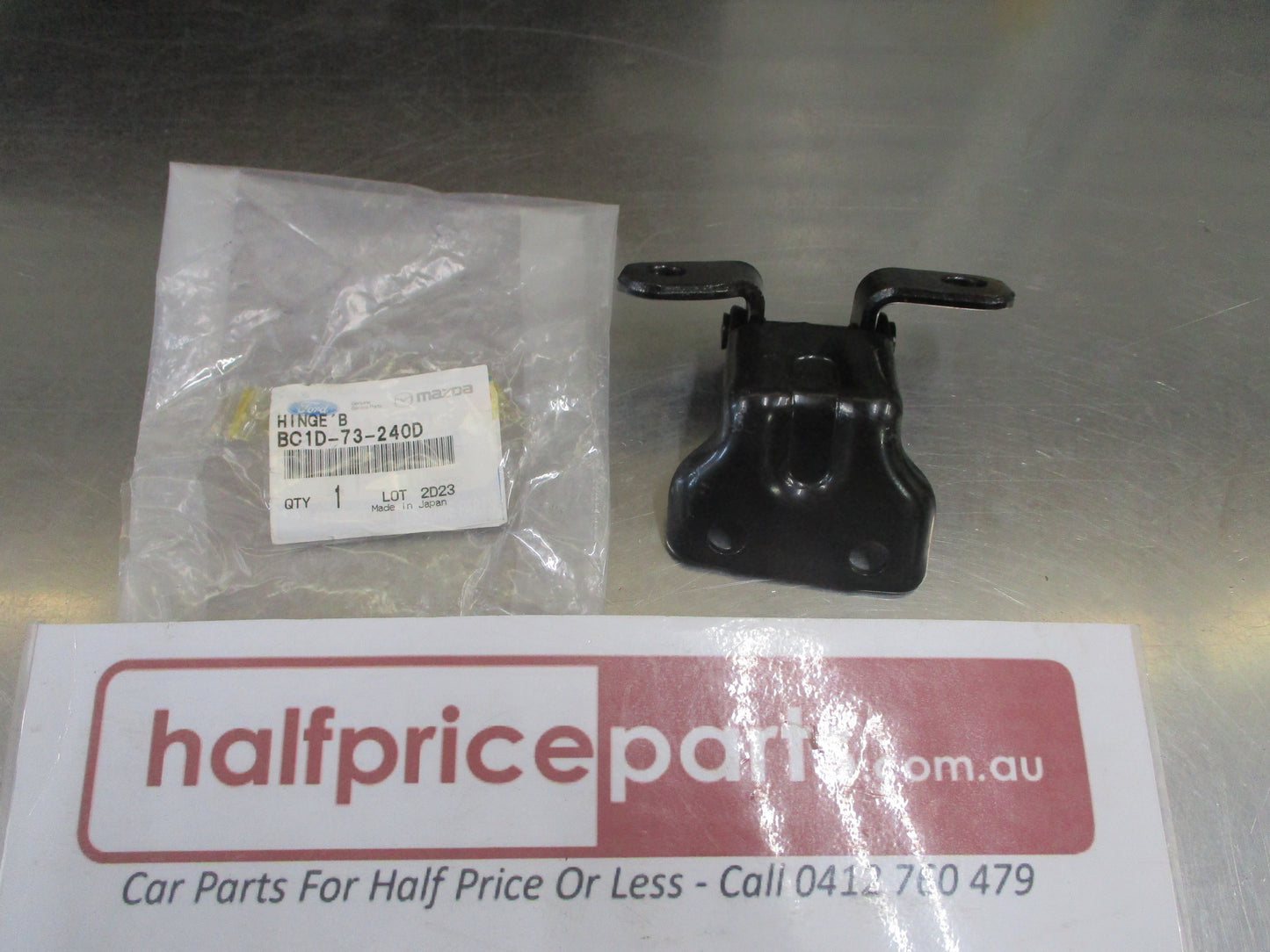 Mazda Protege Genuine Passenger Rear Lower Door Hinge New Part.