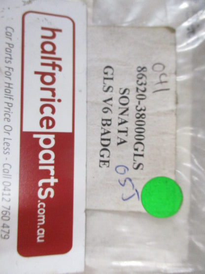 Kia Sonata Genuine GLS V6 Boot Emblem New Part